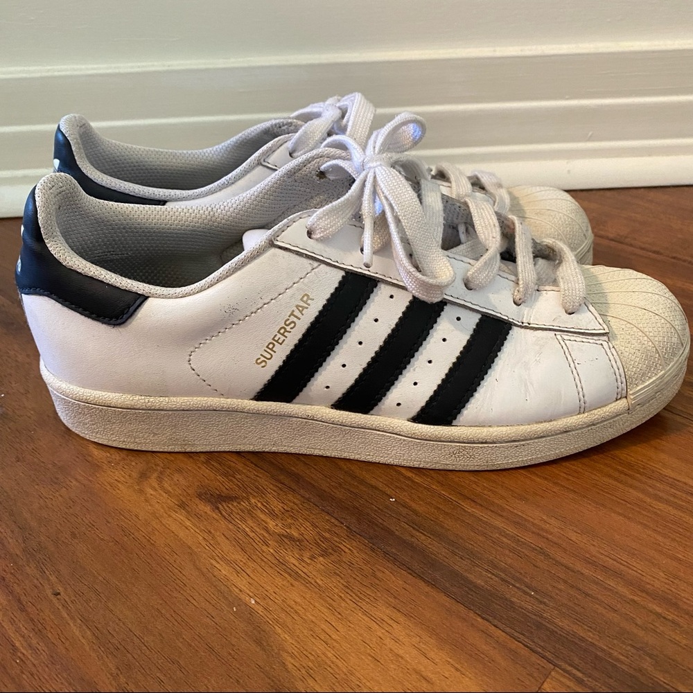 Adidas original superstar white/black stripes
